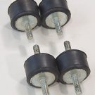 threaded antivibration vibration rubber mount base 4 pcs set M6x18mm 28mm dia