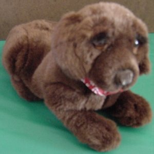  Dakin Huggables Brown Dog Barking Stuffed Plush 9"