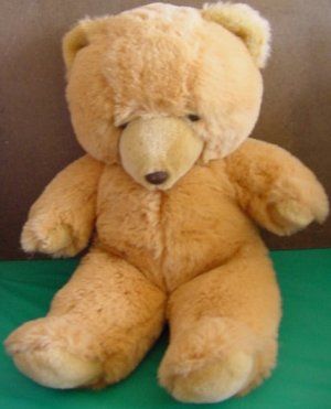Golden Brown Squishy Bear Plush Factory Stuffed 18"