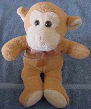 Circus Circus Cute Tan & Beige Monkey Stuffed Plush 12"