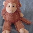 Lenovia Stringy Fur Chubby Brown Monkey Stuffed Plush