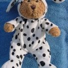 Bear in Dalmatian Dog Costume Stuffed Plush 8"