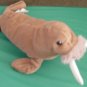 Ganz Lenny Brown Walrus 1996 Beanie Stuffed Plush 10"