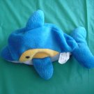 Goffa Blue Yellow Dolphin Porpoise Beanie Plush 9"