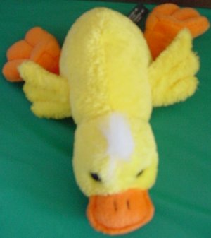 Unipak Yellow Easter Duck Beanie Stuffed Plush 8"
