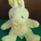 Yellow & Multi Tie Dye Bunny Rabbit Stuffed Plush 6"