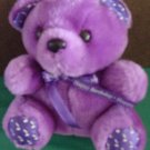 Noteworthy Bear Happy Birthday Purple Singing Plush