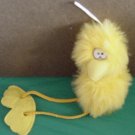 Giftco Yellow Funny Fuzzy Bird Stuffed Plush 6" Hanger