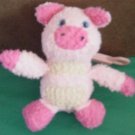 Caboodles Mini Pink Pig Clippy Clip Stuffed Plush 4"