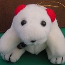 Coca Cola Polar White Bear Ornament Stuffed Plush 4"
