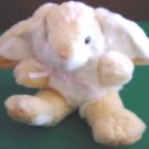 MTY Int Beige & White Bunny Rabbit Stuffed Plush 7"