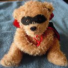 AGC Inc Masked Brown Bear Casanova Stuffed Plush 6"