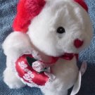 Aceview White Dog Lacey Love You Heart Stuffed Plush 6"