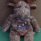 Arctic Circle Moose Skagway Alaska Beanie Plush 6"