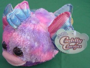 Greenbrier Int Tie Dye Puffer Fish Stuffed Plush Tag