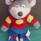 Chuck E Cheese Pizza Rat Mouse Stuffed Plush 10"