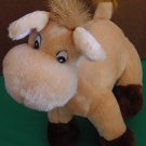 La Nina Light Tan Horse Cute Face Stuffed Plush 8"
