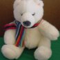 Russ Berrie McKinley Polar Bear Scarf Stuffed Plush 7"