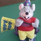 Chuck E Cheese Mouse Happy Birthday Flag Stuffed Plush 12"