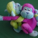 GMA Best Friends Monkeys Tie Together Stuffed Plush 7"