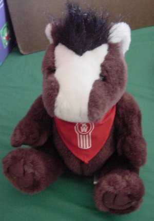 Steven Smith Brown & White Horse Stuffed Plush 8" Scarf