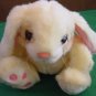 Fiesta Big Foot Bunny Rabbit Yellow Stuffed Plush 7.5"