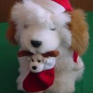 Kids of America Christmas Dog Stocking Stuffed Plush