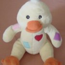 Baby Connection Rattle Duck Yellow Heart Stuffed Plush