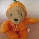 Fiesta Halloween Bear in Pumpkin Suit Stuffed Plush 10"