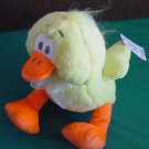 Fiesta Cute Yellow Dizzy Duck Stuffed Plush 7.5" Tag