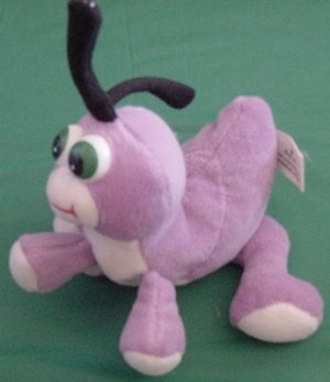 Imperial Purple Funny Bug Beanie Stuffed Plush 6"