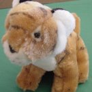 Unichem Sitting Tiger Safari Animal Stuffed Plush 6.5"