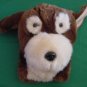 Pepper Puppet Hand Brown Cream Dog Stuffed Plush 8"