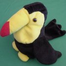 Mistic Brands Tommy Toucan Bird Beanie Stuffed Plush 6"
