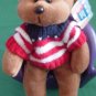 Plushland Justice Cancer Society Plush Beanie Bear Tag