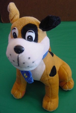 Circus Circus Sitting Spotted Dog Stuffed Plush 8"