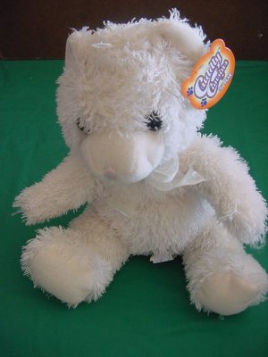 Greenbrier Int Cuddly Cream Bear Stuffed Plush Tag 9"