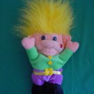 Imperial Toy Co Yellow Hair Troll Stuffed Plush 8"