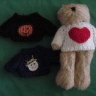 Global Innovations Bear with Sweaters Stuffed Plush 8"