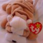 TY Beanie Baby Wrinkles Bulldog Stuffed Plush Tag Dog