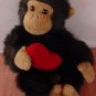 Russ Berrie Target Monkey Red Heart Stuffed Plush 7"