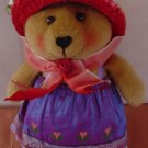 Plant a Garden of Friends Bear Stuffed Plush 6" Red Hat Joleson