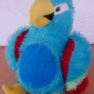 Plush Appeal Blue Parrot Bird Stuffed Plush 9" Stringy
