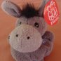 Fiesta Gray Donkey Fatty Beanie Stuffed Plush 4" Tag
