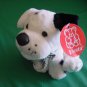 Fiesta White Black Spotted Dog Puppy Stuffed Plush Tag