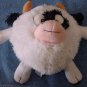 Fiesta Black & White Round Cow Stuffed Plush 8" Mo