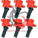 DRAGON FIRE PERFORMANCE IGNITION COIL 6PC SET **FITS 2000-2005 LS S-TYPE 3.0L V6