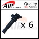 New SET OF 6 Ignition Coil for 2006-2012 Hyundai Genesis Kia Optima 3.8L 2.4L