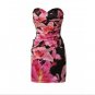 Lipsy Sweetheart Ruched Bodycon Bandeau Dress Paradise Print