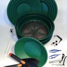 THE EVERYTHING GOLD PANNING KIT w/ Classifier s, Pan s, Tweezer s, Vial s, MORE!